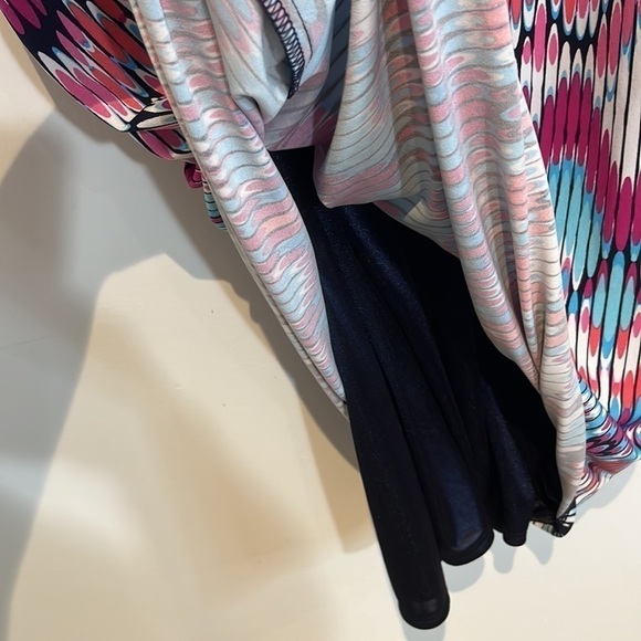 Laundry by Shelli Segal mosaic colorful tunic dress size large - Picture 10 of 10